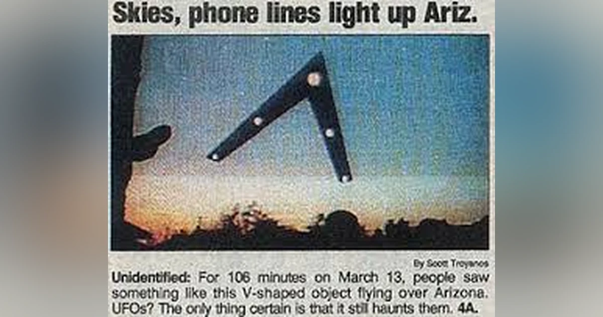 THE PHOENIX LIGHTS    AMERICA'S #1 MOST WITNESSED UFO ENCOUNTER