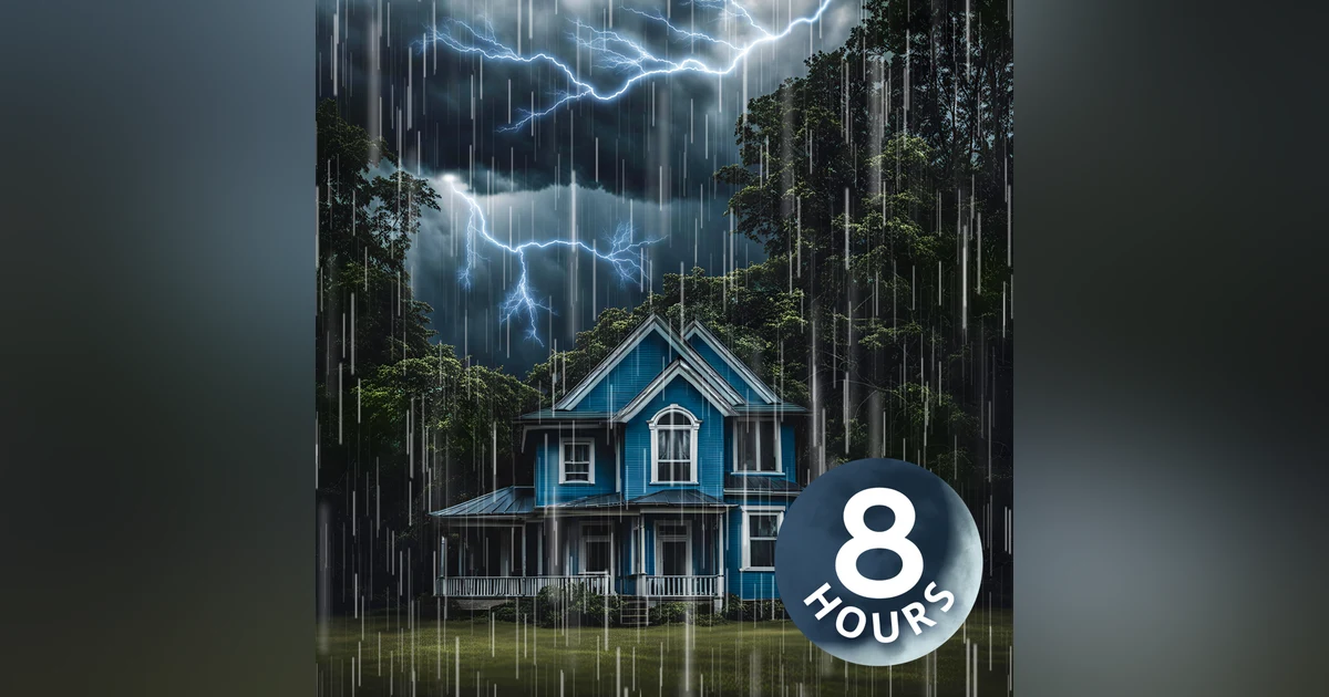 Rain on Roof and Thunderstorm Sounds for Sleeping | 8 Hour