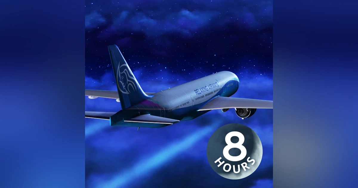 Fly Away to Dreamland with Relaxing Airplane White Noise for Sleep! 8 Hours