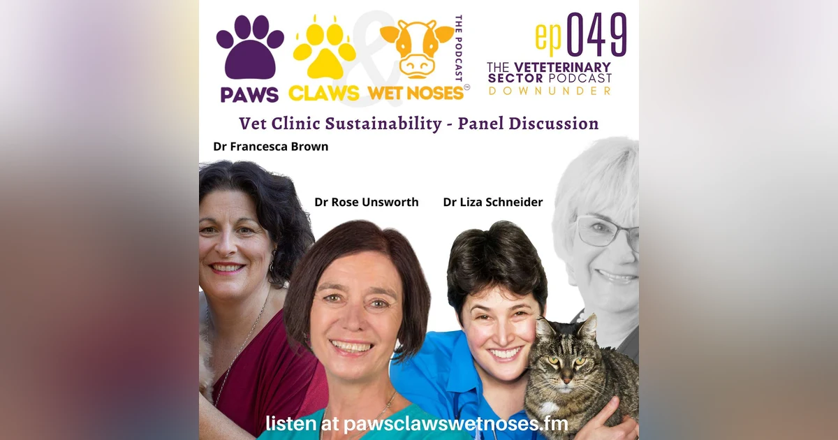 Vet Clinic Sustainability - Q&A with Drs Francesca Brown, Rose Unsworth, Liza Schneider - where and how to start with being a sustainable vet clinic