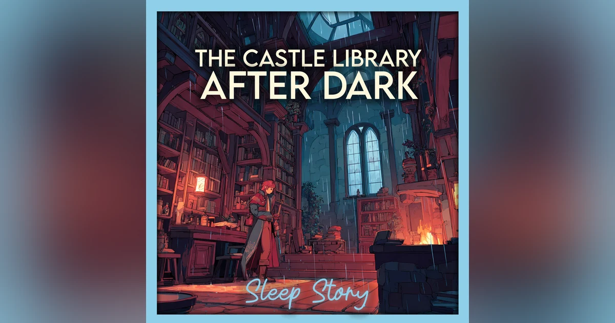 Fall Asleep in a Hidden Castle Library During the Rain | Relaxing Sleep Story for Adults, Cozy Bedtime Story & Gentle Rain Sounds