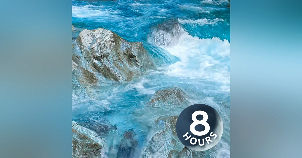 Roaring Water Rapids | 8 Hour Water White Noise for Sleeping