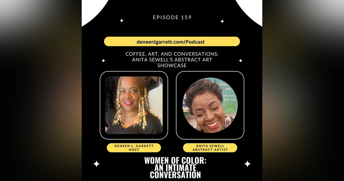 Coffee, Art, and Conversations: Anita Sewell's Abstract Art Showcase
