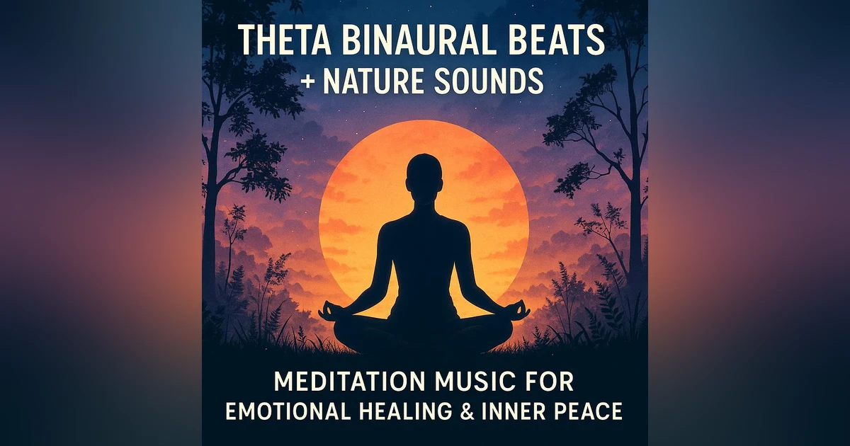 Theta Binaural Beats with Nature Sounds | Meditation Music for Emotional Healing & Inner Peace