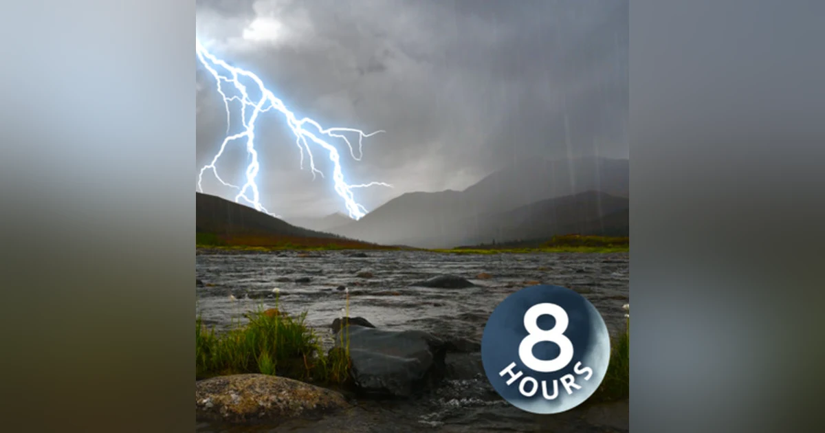 8 Hours Thunder, Rain & Water Create Perfect Storm Sounds for Sleeping
