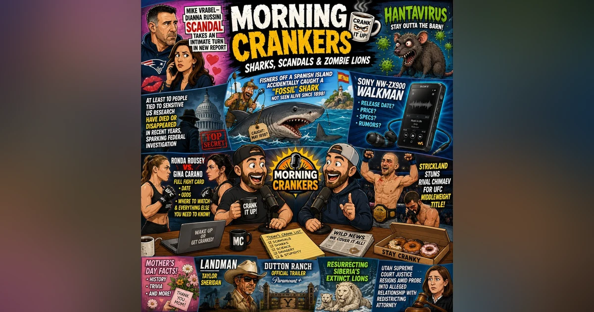 177: Morning Crankers Sharks, Scandals & Zombie Lions