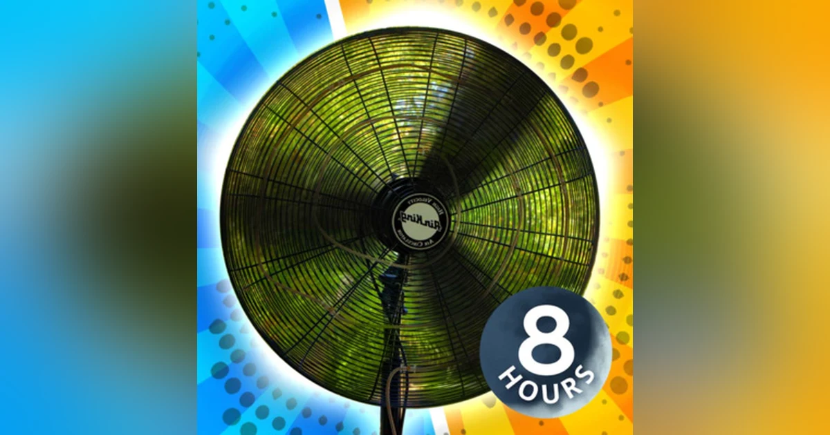 Loud Fan Noise 8 Hours for Sleeping or Studying