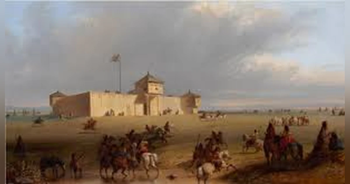 THE WOMAN AT HORSE CREEK and ASMALL BEGINNING    FORT LARAMIE