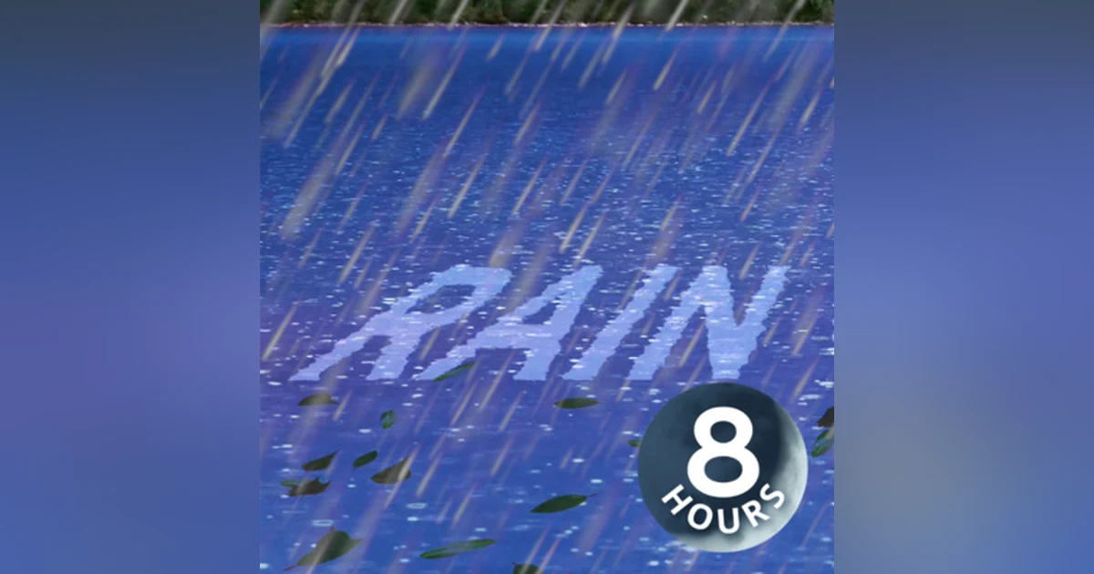 Heavy Rain Sounds for Sleeping with Gentle Waves Lapping | Peaceful White Noise 8 Hours