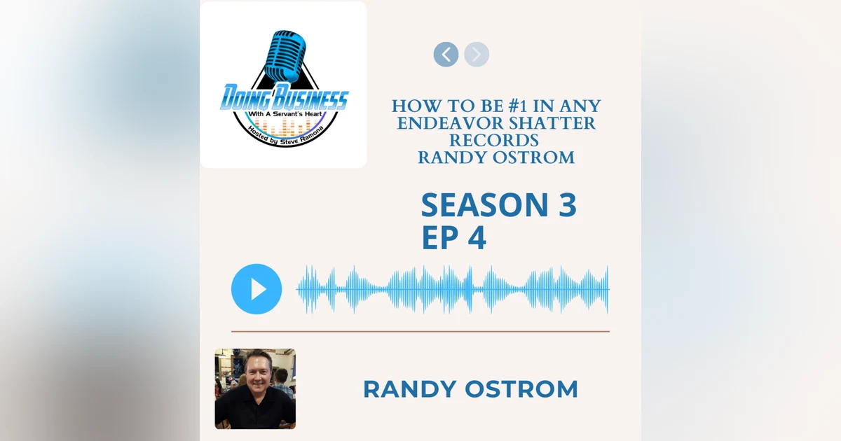 How to be #1 in any endeavor shatter records  Randy Ostrom