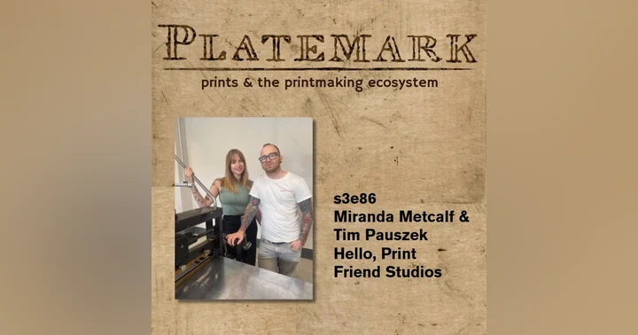 image for Show Notes: s3e86 with Miranda Metcalf and Tim Pauszek, Hello, Print Friend Studios