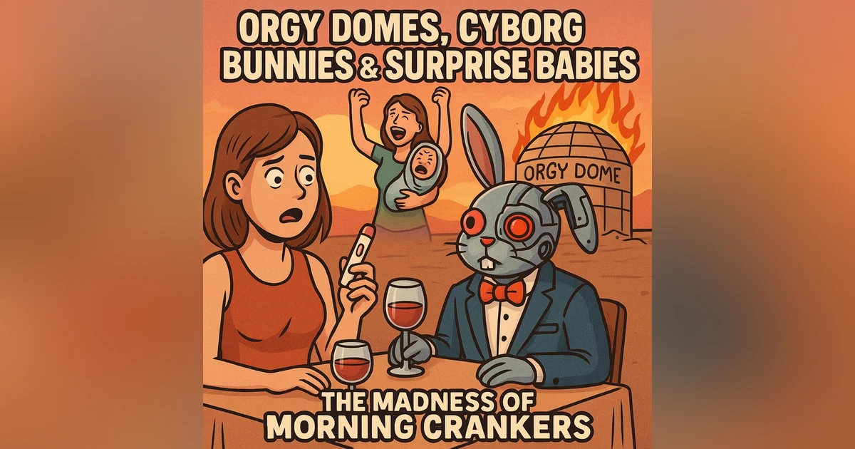 Orgy Domes, Cyborg Bunnies & Surprise Babies: The Madness of Morning Crankers”