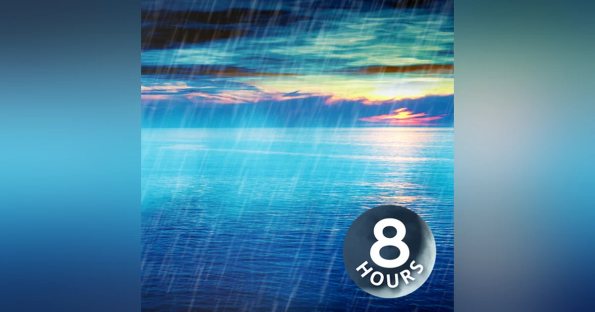 Rain Sounds with Thunder and Ocean Waves 8 hours | Sleep, Study, Focus, Meditate | White Noise