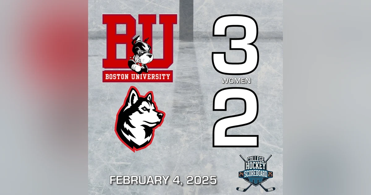 BU women prevail in overtime; Bentley men stop Army's win streak + a standings rundown - CHS 2-4-25