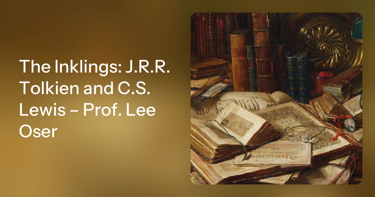 Tolkien Inklings The Inklings: J.R.R. Tolkien and C.S. Lewis – Prof. Lee Oser