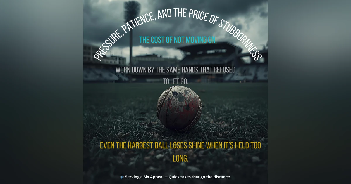 Pressure, Patience, and the Price of Stubbornness