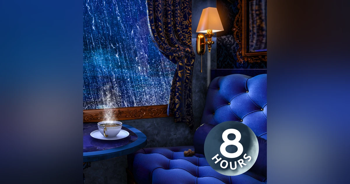 All Aboard! Fall Asleep with 8 Hour Train & Rain Sounds for Sleeping