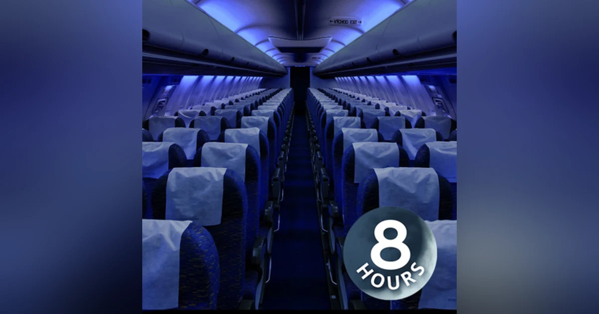 Airplane Cabin White Noise Jet Sounds 8 Hours | Great for Sleeping, Studying, Reading or Homework