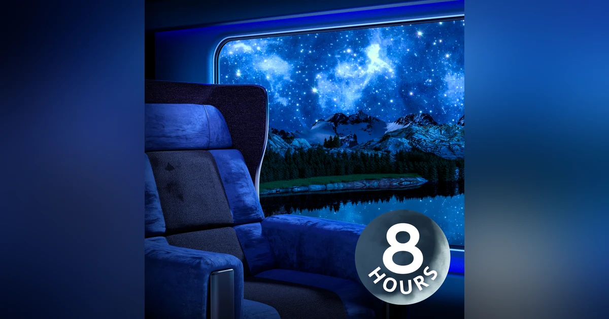 8 Hour Train Sounds + White Noise = BEST SLEEP EVER!