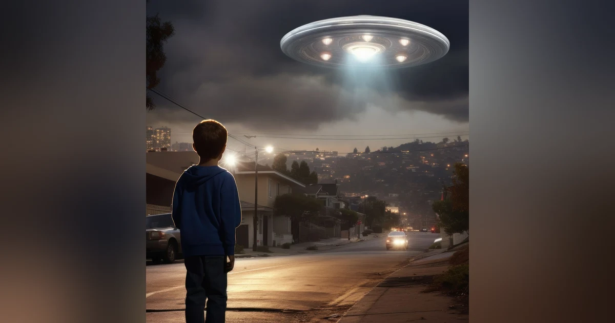 A UFO Captured by Children
