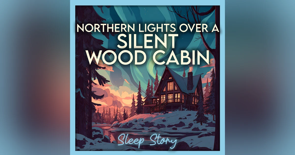 A Cozy Winter Cabin Beneath the Northern Lights | Sleep Story for Adults & Deep Relaxation