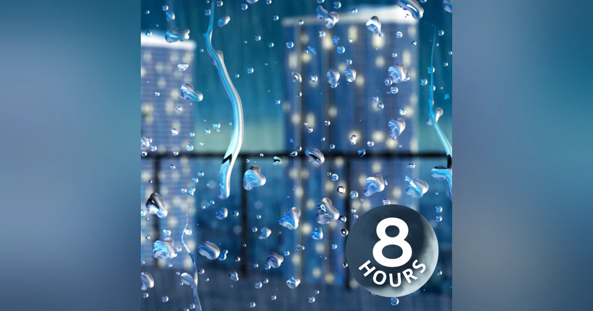 Thunder + Rainstorm for Sleeping, Studying, Focus | Rain White Noise 8 Hours