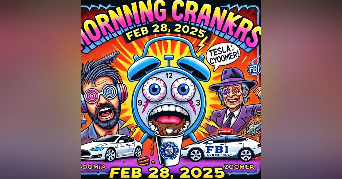 🎙️ Morning Crankers - Feb 28, 2025 💥 "Boomers, Teslas, & Musical Showdowns – Oh My!"