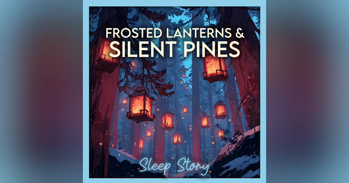 Frosted Lanterns in a Moonlit Winter Forest | Cozy Bedtime Story for Grown Ups (Deep Sleep, Snow & Pines ASMR)