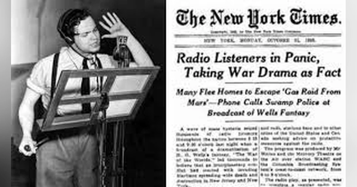 THE WAR OF THE WORLDS....WE INTERRUPT THIS BROADCAST...THE BACK STORY