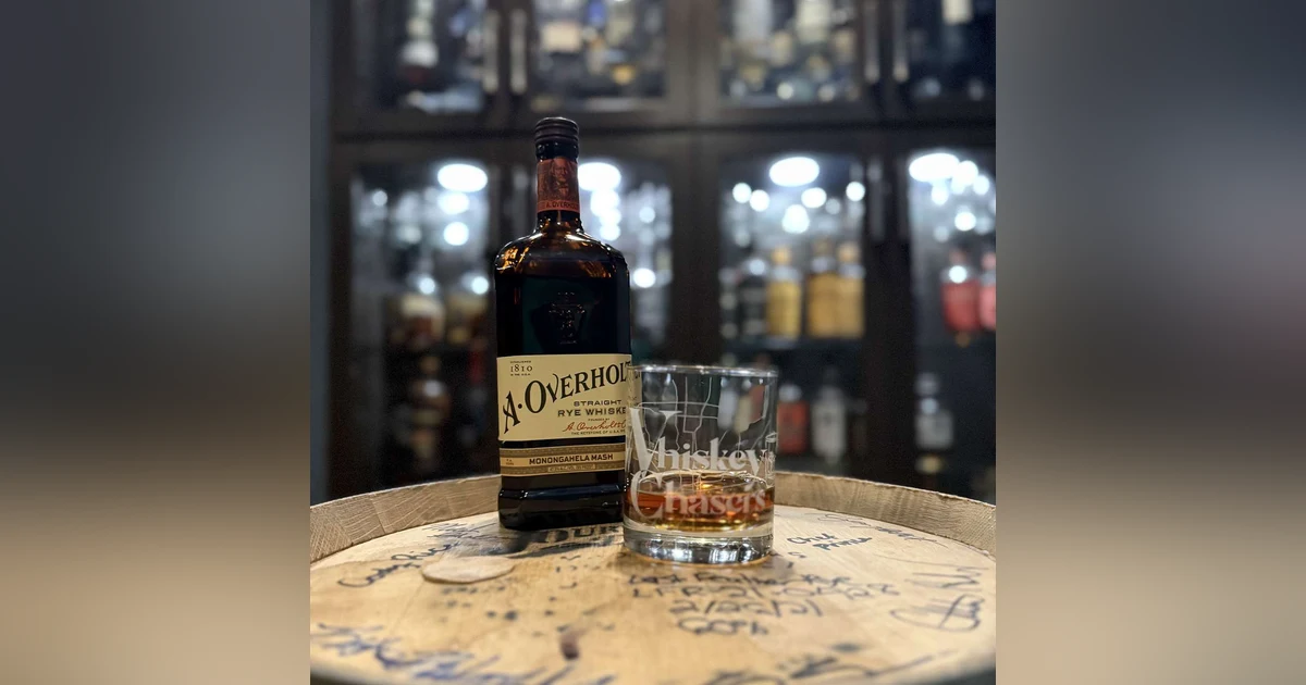 A Overholt Monogahela Rye and Cornell and Diehl riverboat gambler!