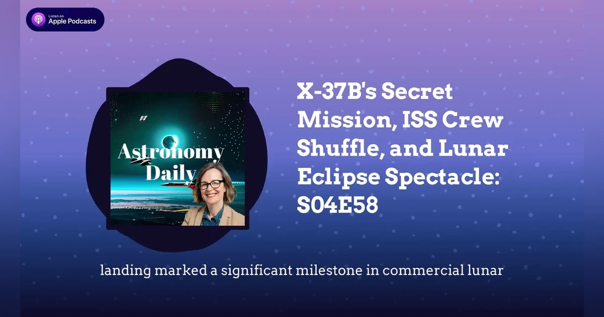X-37B’s Secret Mission, ISS Crew Shuffle, and Lunar Eclipse Spectacle: S04E58