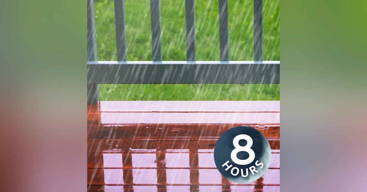 Rain Sounds for Sleep | Fall Asleep & Stay Sleeping with Rainstorm White Noise 8 Hours