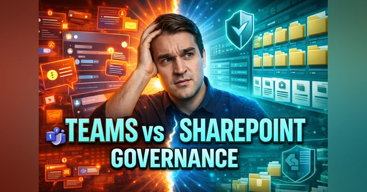 image for Teams vs SharePoint Governance in Microsoft 365
