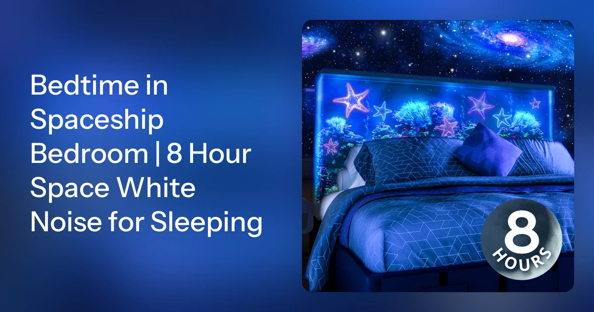 Bedtime in Spaceship Bedroom | 8 Hour Space White Noise for Slee…