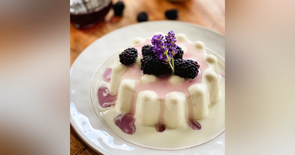 Lemon Lavender Panna Cotta