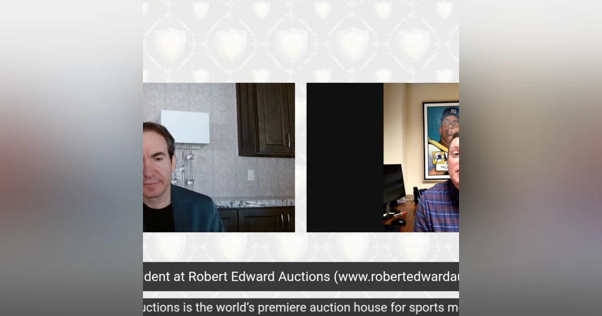 Brian Dwyer, Owner Robert Edward Auctions, world premiere sports memorabilia and trading cards