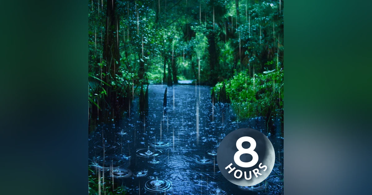 White Noise of River & Rain Sounds for Sleeping | 8 Hour