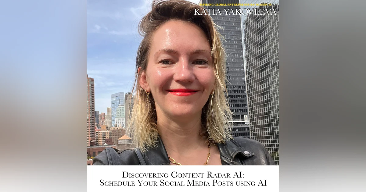 Discovering Content Radar AI 🤖 / Schedule Your Social Media Posts using AI with Katia Yakovleva 🇩🇪 and Favour Obasi-ike