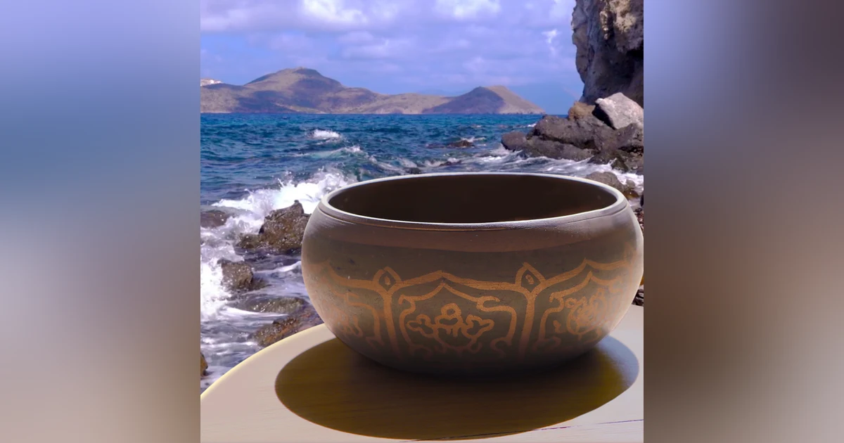 12 Hours Hours Tibetan Bowls + Ocean Waves | Music for Sleep, Studying, Meditation | White Noise