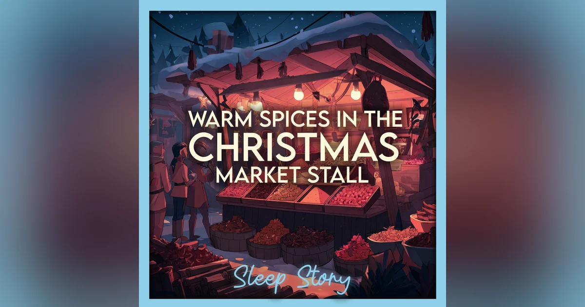 A Cozy Christmas Market Sleep Story ❄️ Bedtime Story for Adults with Gentle Snow & Deep Relaxation