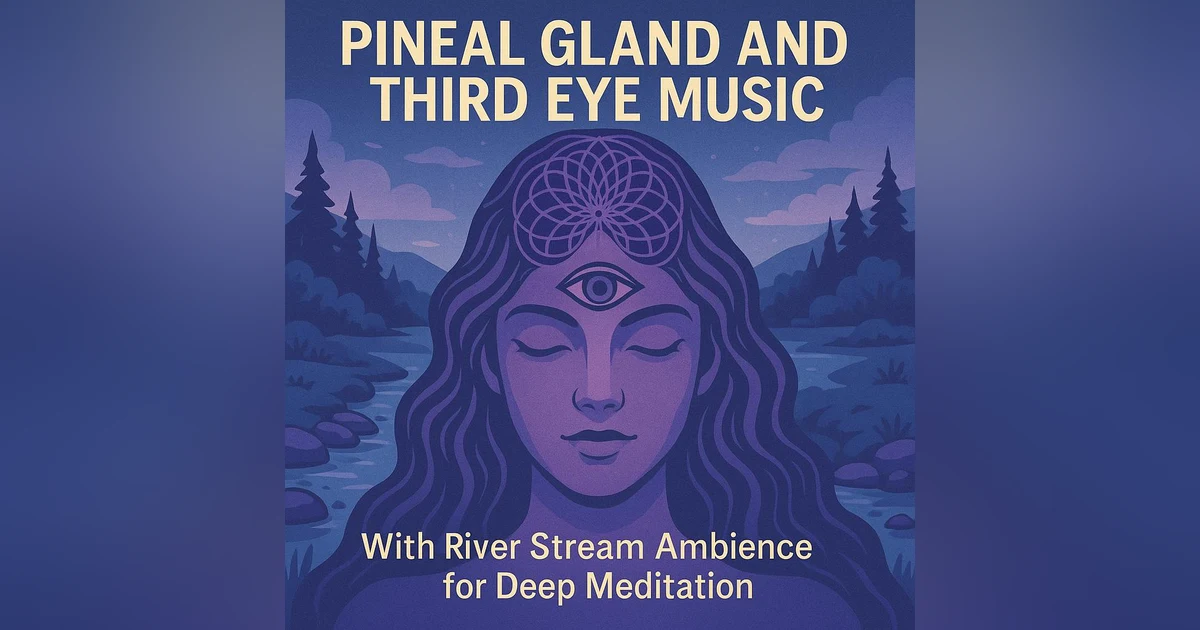 PINEAL GLAND AND THIRD EYE MUSIC – With River Stream Ambience for Deep Meditation