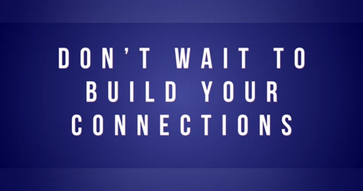 image for People are powerful—don’t wait to build your connections