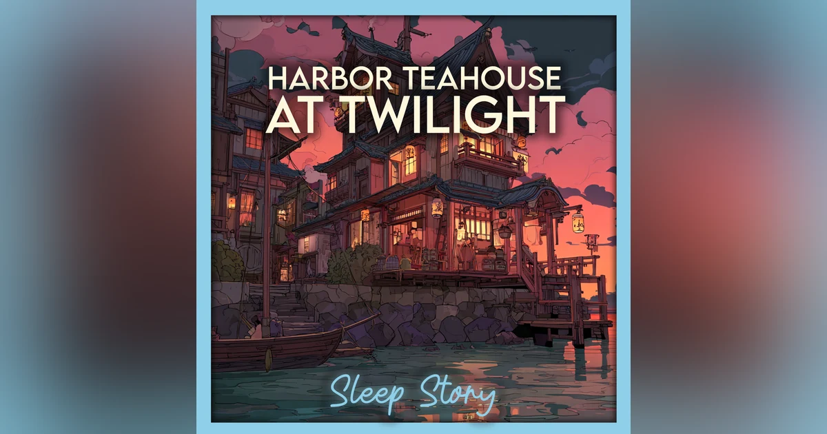 Relaxing Bedtime Story for Adults | A Cozy Twilight Teahouse by the Sea for Deep Sleep and Anxiety Relief