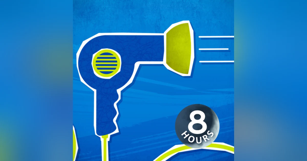 Hairdryer White Noise 8 Hours | Calm a Crying Baby with Sleep Sound for Colicky Babies