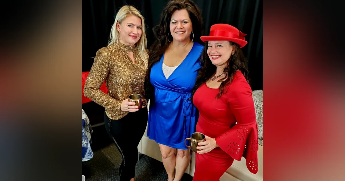 12/2022 Christmas Show!! Business owner, Director of Military Spouses Chamber of Commerce Pamela Bolado and Paulette Martin and accomplished chef with Style-