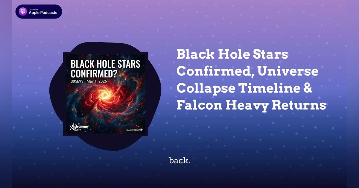 Black Hole Stars Confirmed, Universe Collapse Timeline & Falcon Heavy Returns