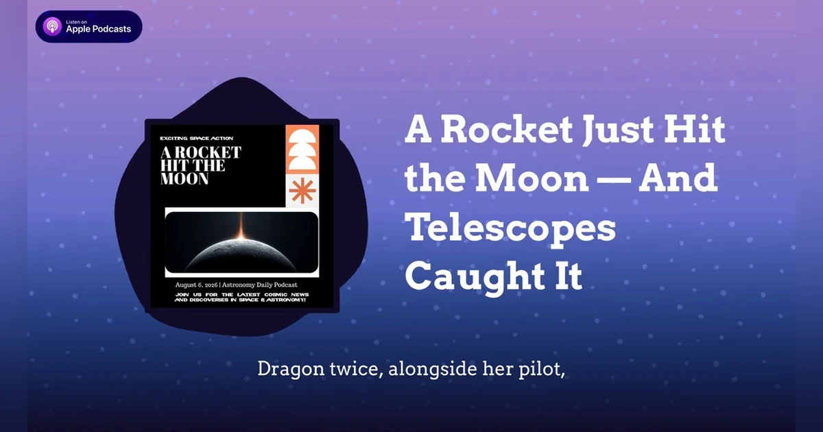 A Rocket Just Hit the Moon — And Telescopes Caught It