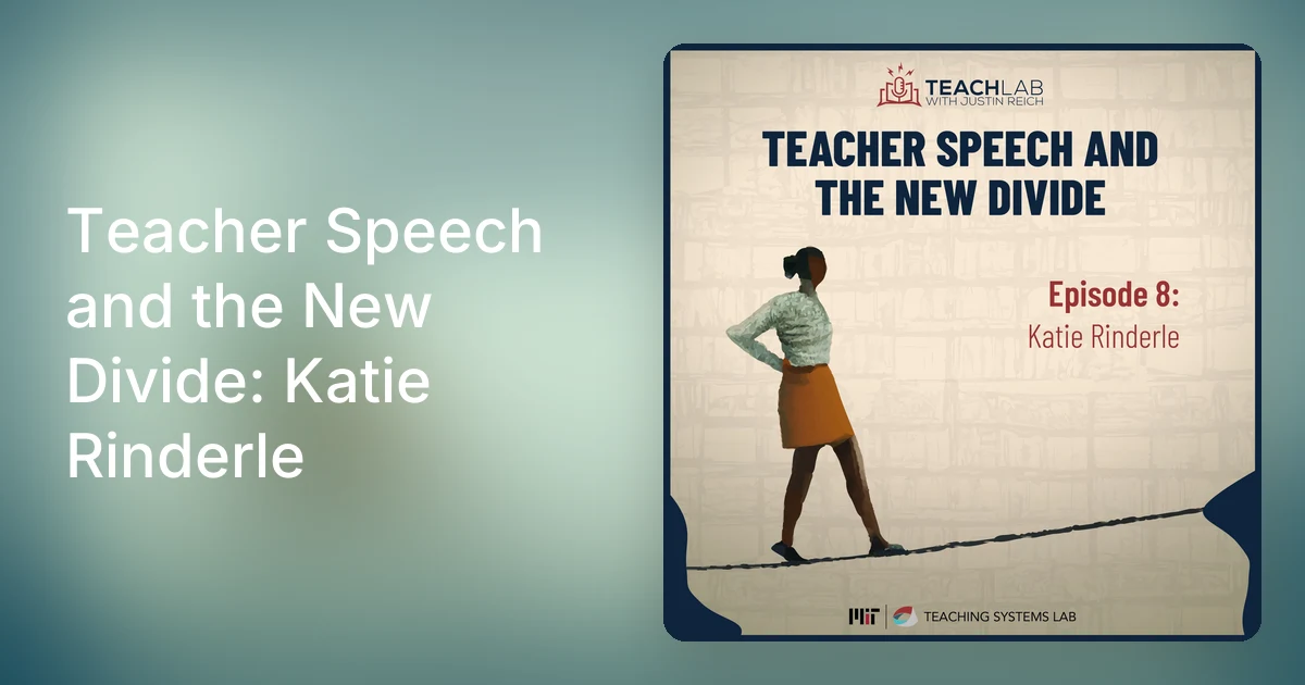 Katherine Rinderle Teacher Speech and the New Divide: Katie Rinderle