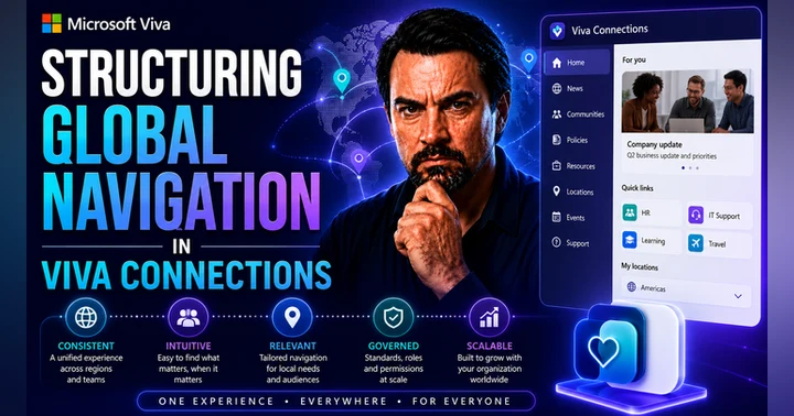 image for Structuring Global Navigation in Viva Connections