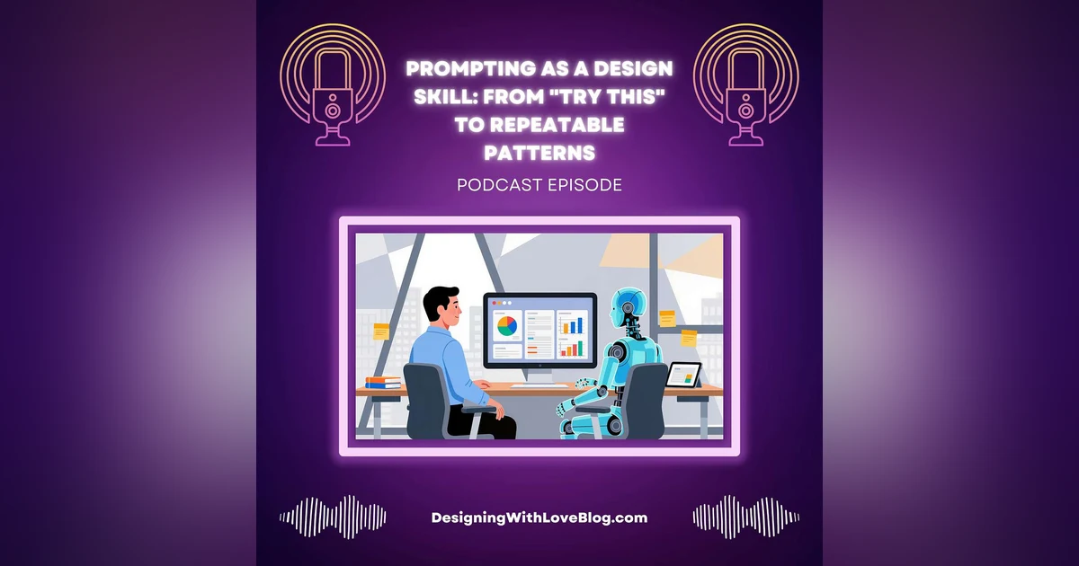Prompting as a Design Skill: From “Try This” to Repeatable Patterns
